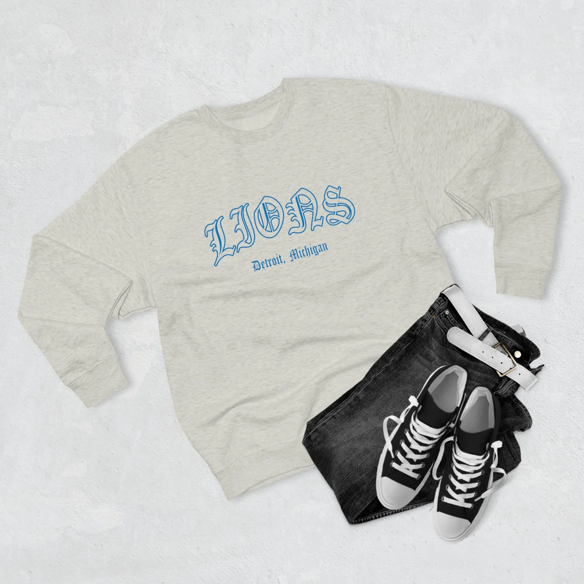 Lions Old English Crewneck