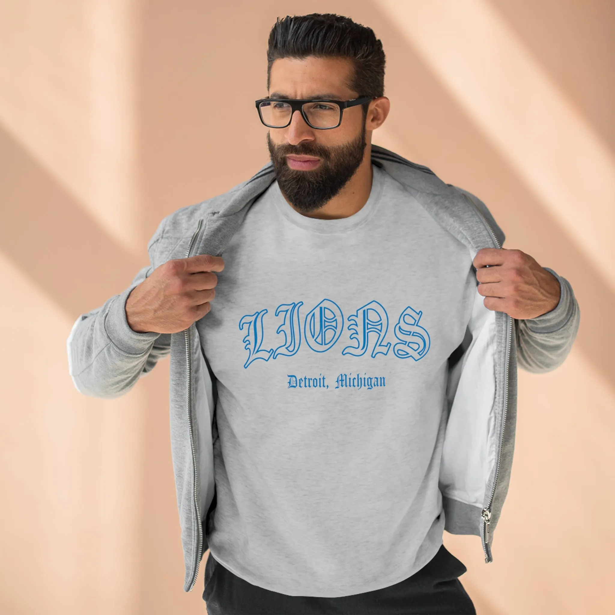 Lions Old English Crewneck