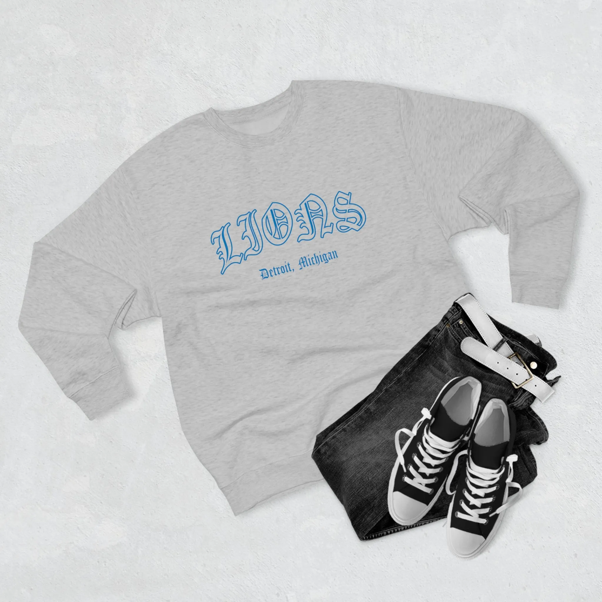 Lions Old English Crewneck