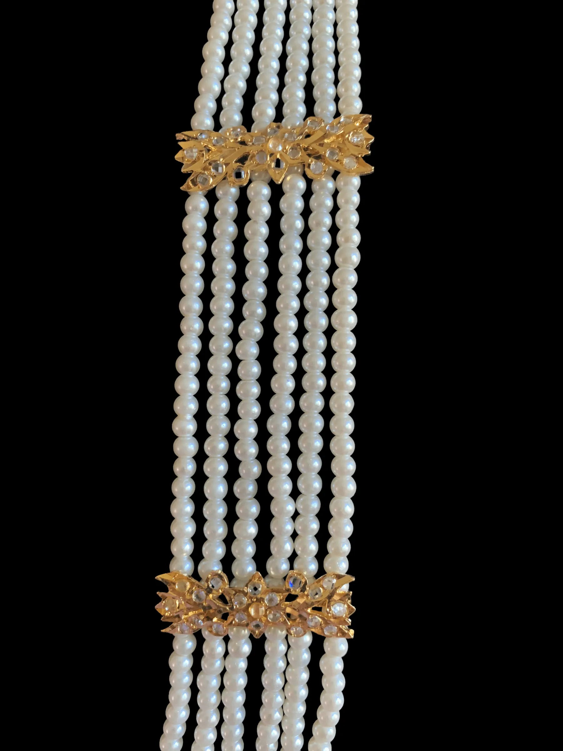 LN89 long Rani haar in pearls ( SHIPS IN 4 WEEKS )