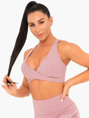 LUNAR LUXE SPORTS BRA MAUVE