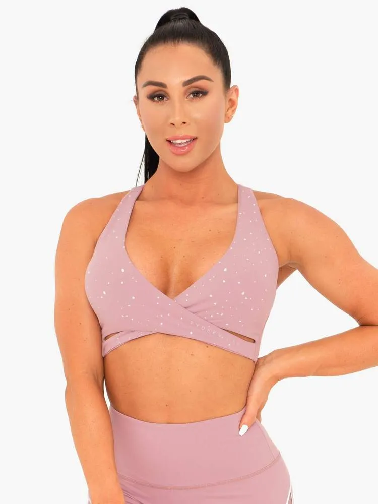 LUNAR LUXE SPORTS BRA MAUVE