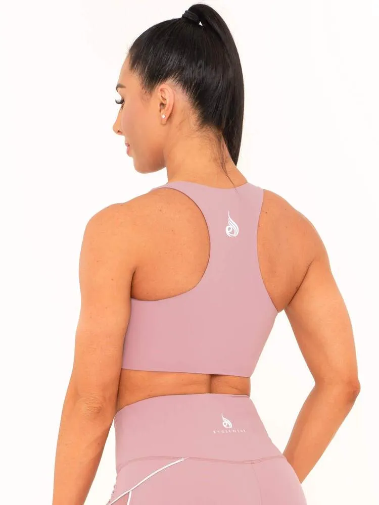 LUNAR LUXE SPORTS BRA MAUVE