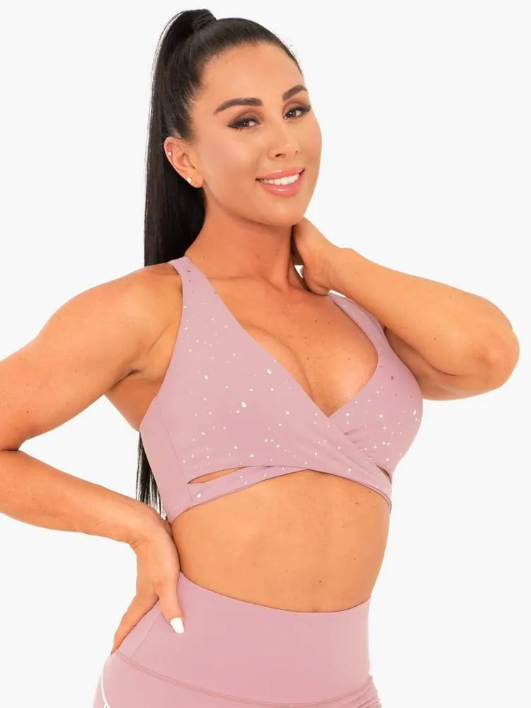 LUNAR LUXE SPORTS BRA MAUVE