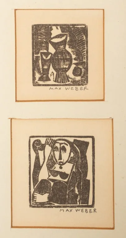 Max Weber Still Life & Figural Portrait Woodblocks