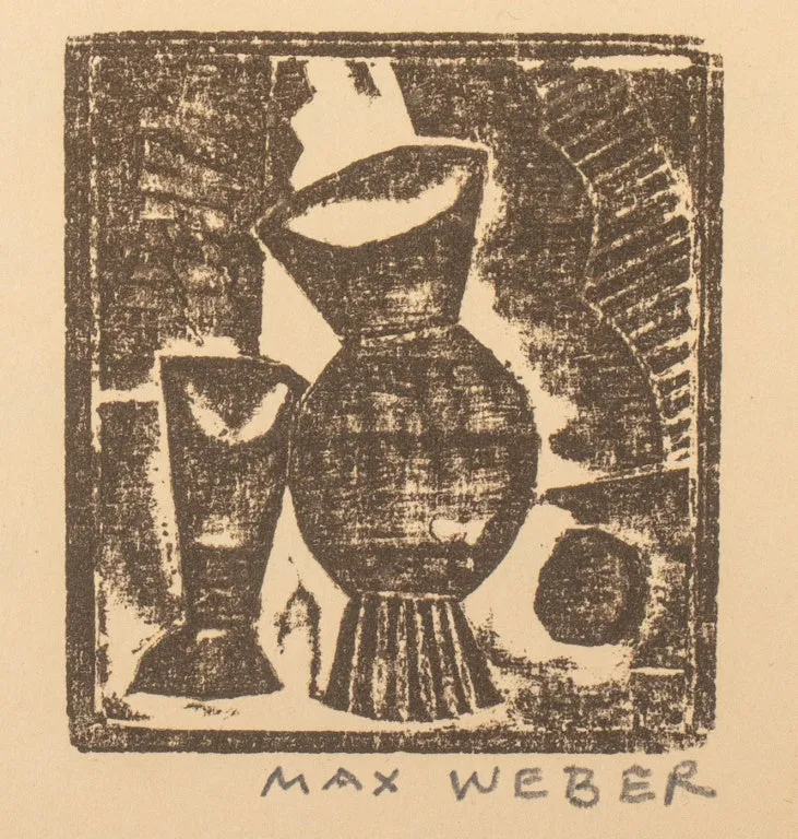 Max Weber Still Life & Figural Portrait Woodblocks