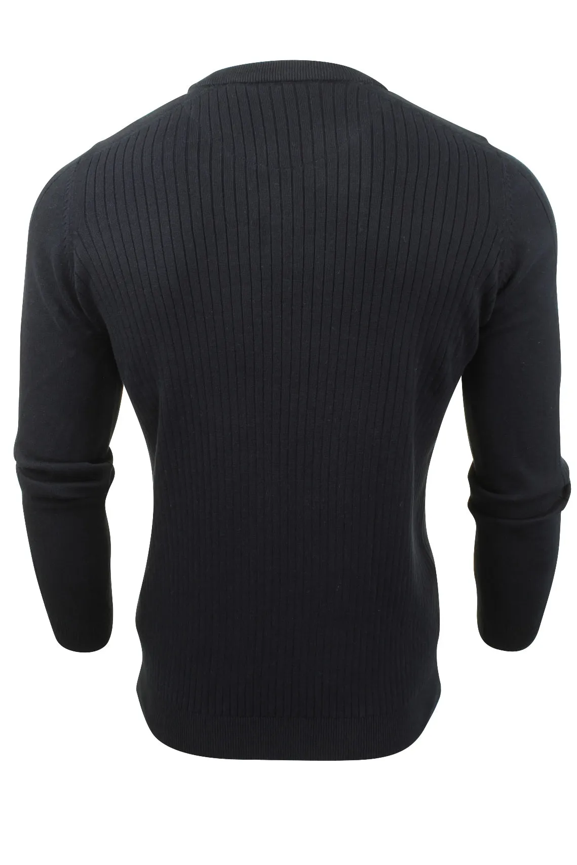 Mens Dissident Ribbed Jumper with Mock T Shirt