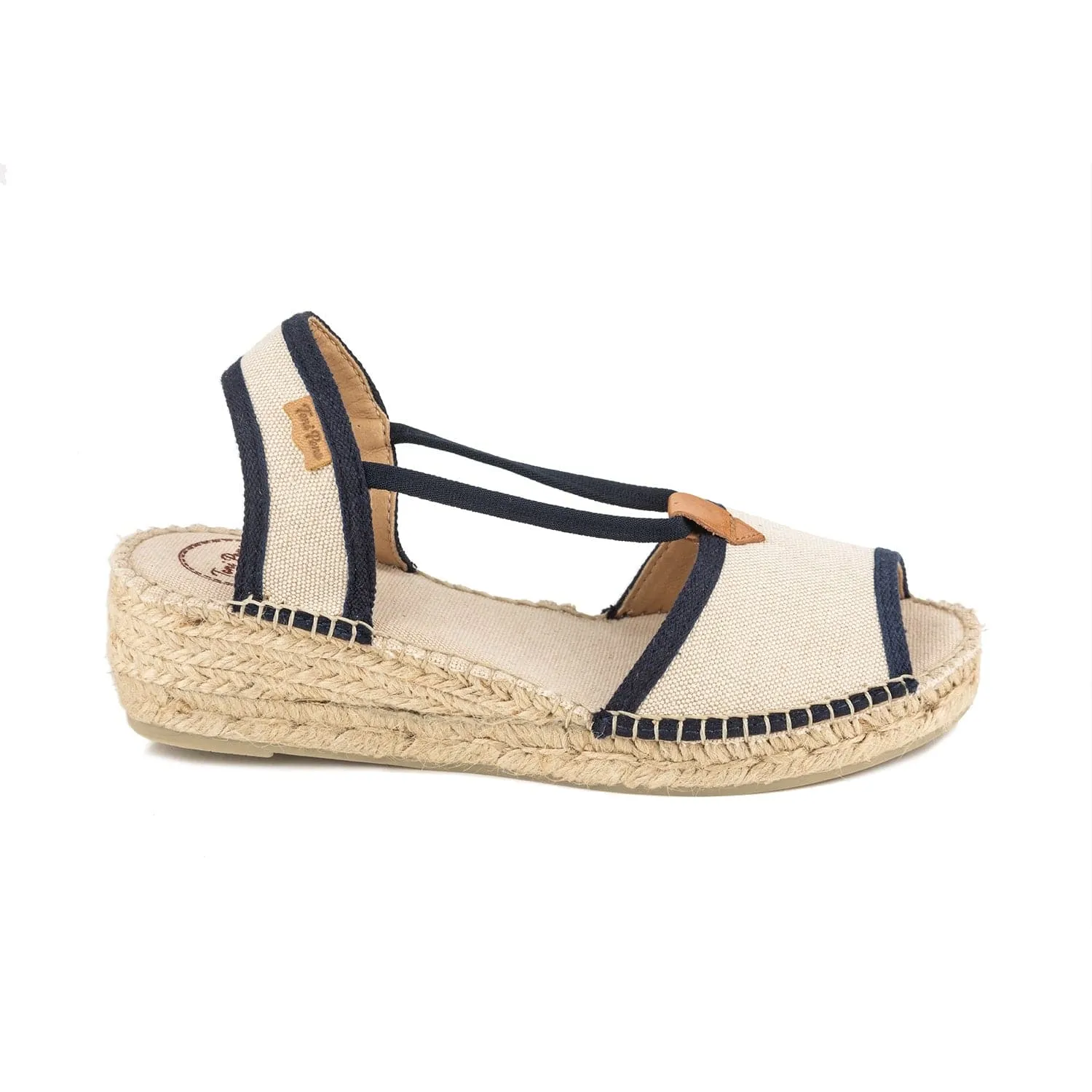 Multicolor Canvas Wedge Espadrille for Women - Briana