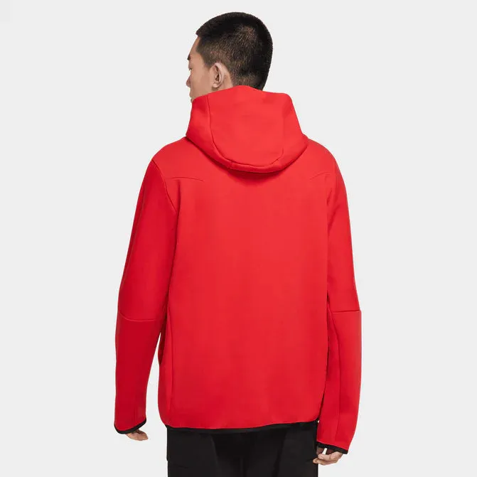 Nike Sportswear Tech Fleece Full Zip Hoodie & Joggers Set University Red