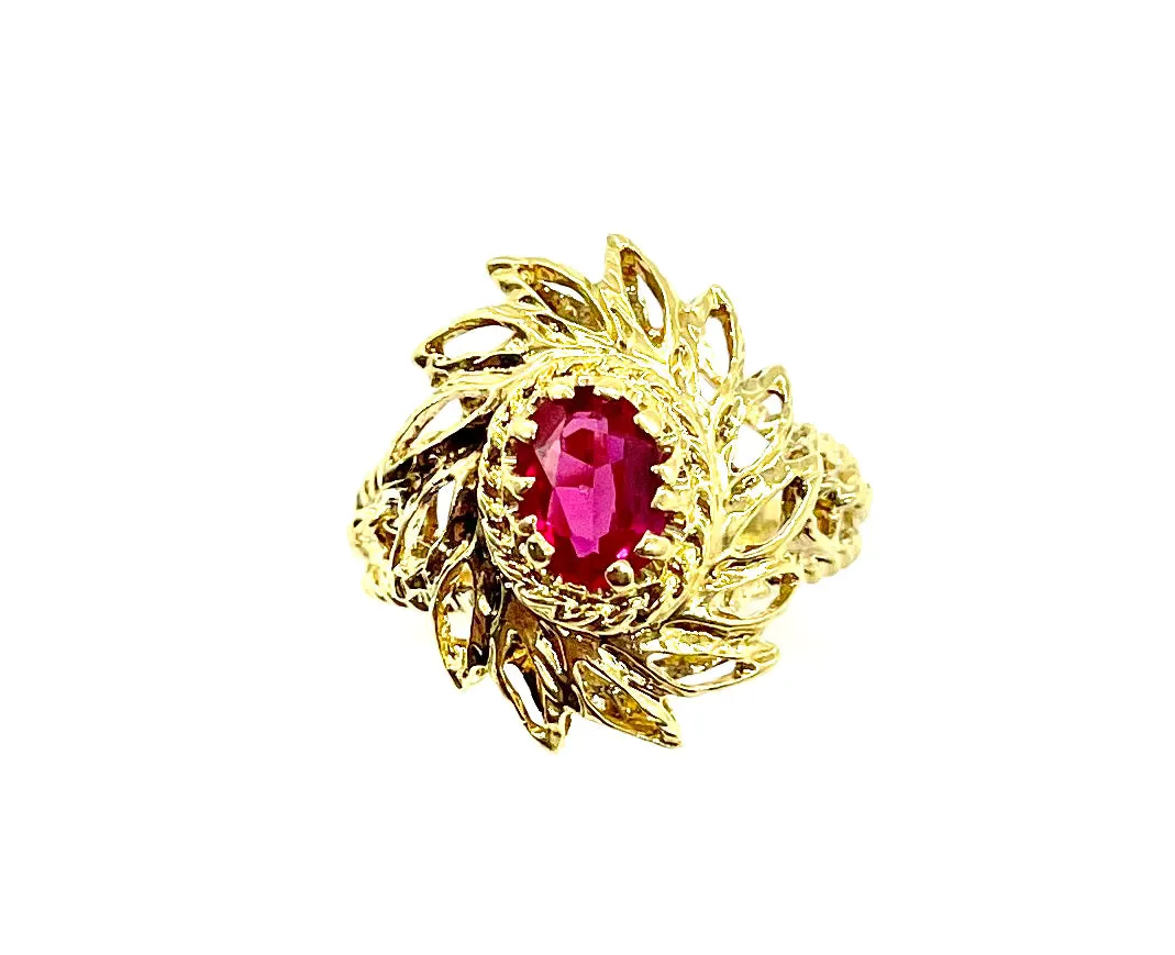 Ruby Ring in 18k Gold