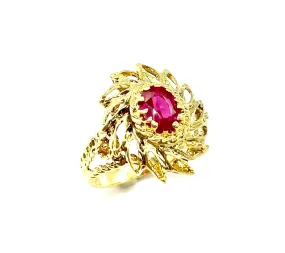 Ruby Ring in 18k Gold