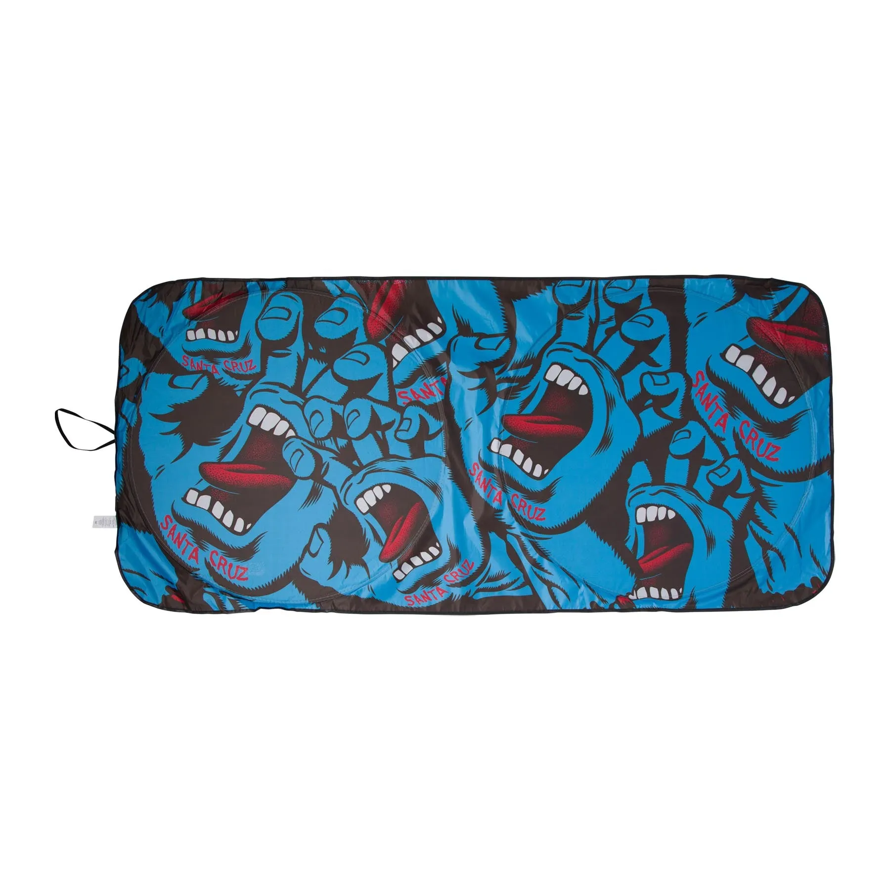 Santa Cruz Screaming Hand Car Sun Shade Blue