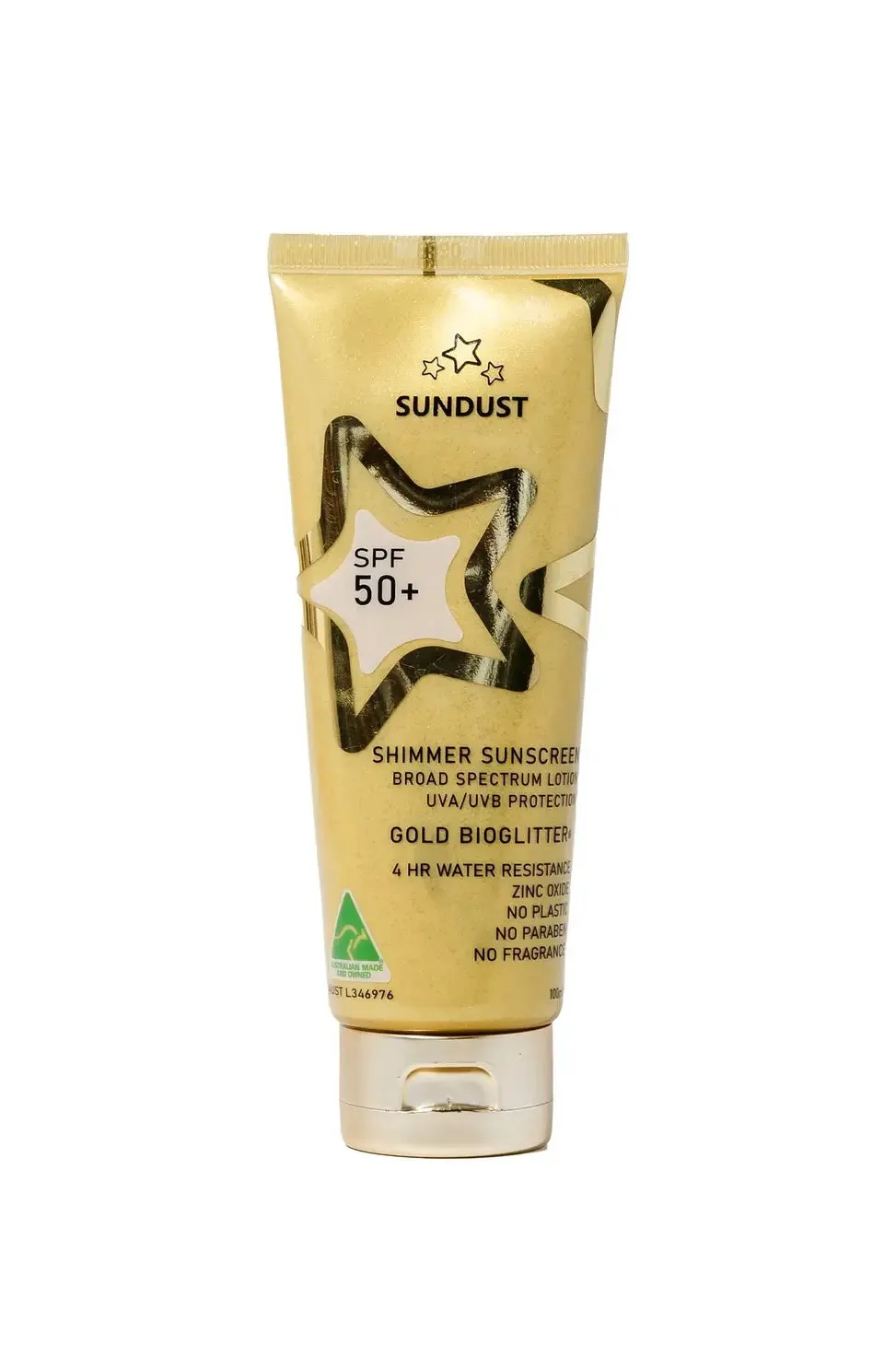 Sundust Gold Bio Shimmer SPF50  Sunscreen