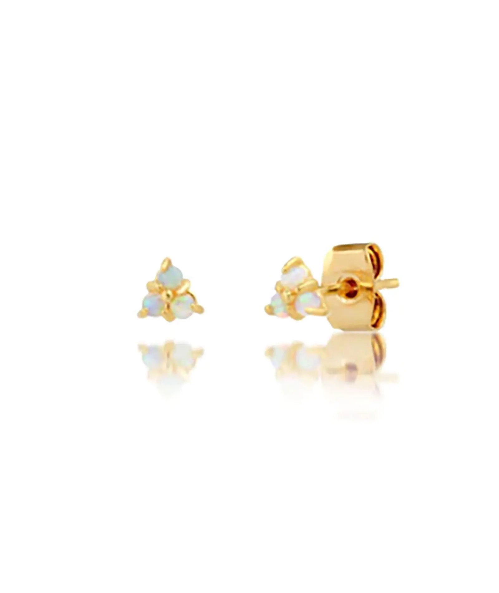 TAI Gold Mini Opal Cluster Studs