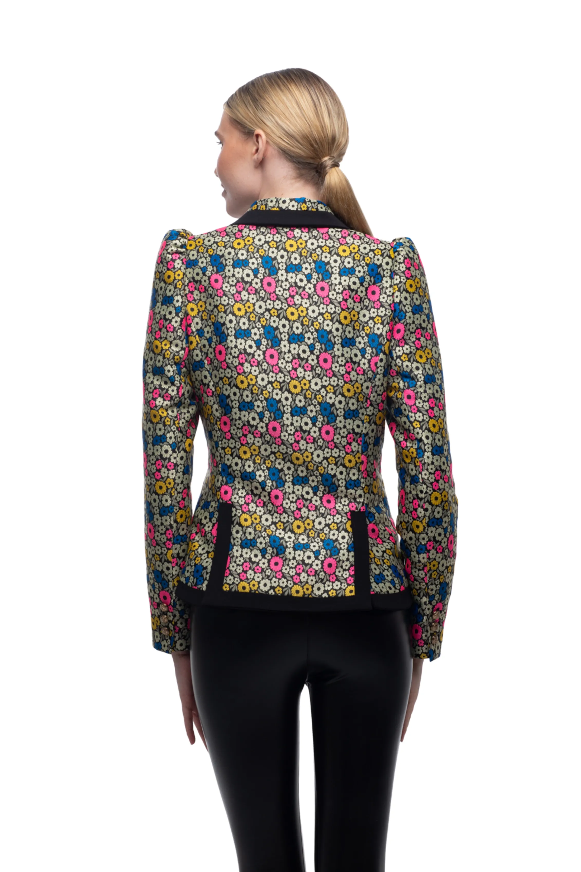 Chic Dulwich Jacquard Brocade Blazer