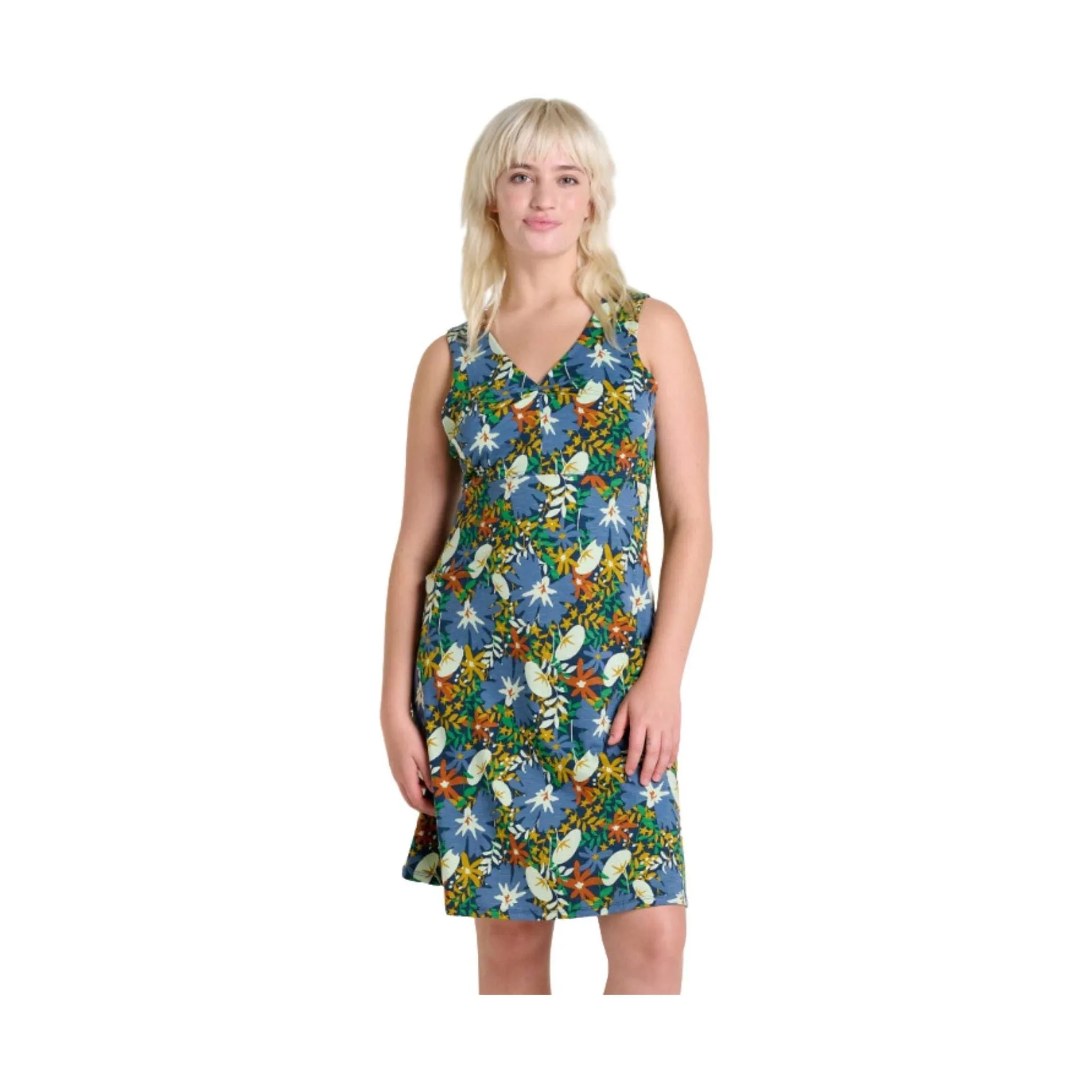 Toad & Co Women's Rosemarie Sleeveless Dress - Midnight Floral Print