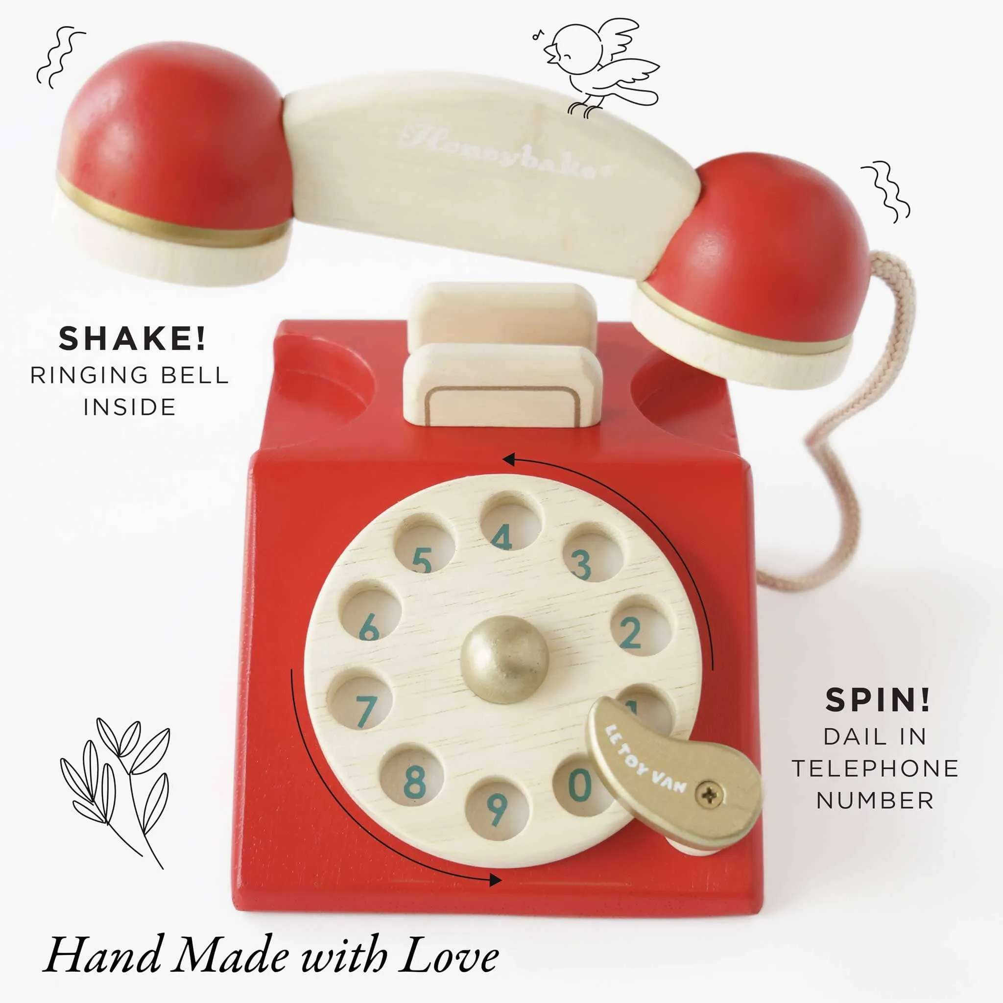 Vintage Wooden Phone